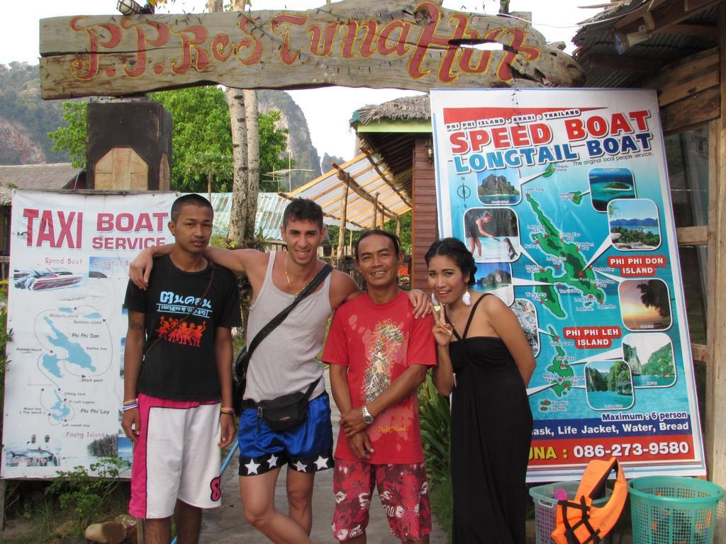PP Red Tuna Hut Islas Phi Phi Exterior foto